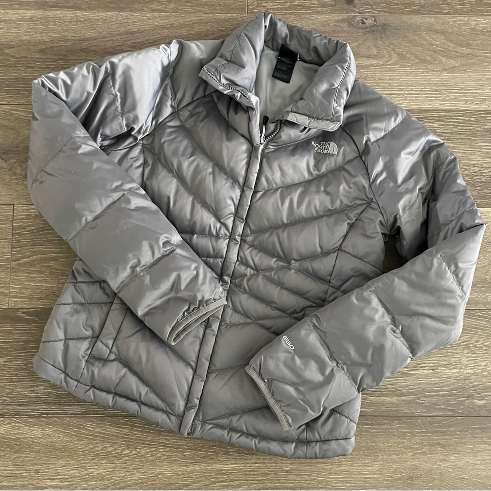 The North Face Women’s Gray Puffer Jacket, Size Medium